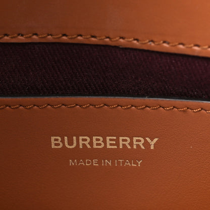 Burberry Coated Canvas Calfskin Vintage Check Small Note Crossbody Bag Briar Brown 6 of 11