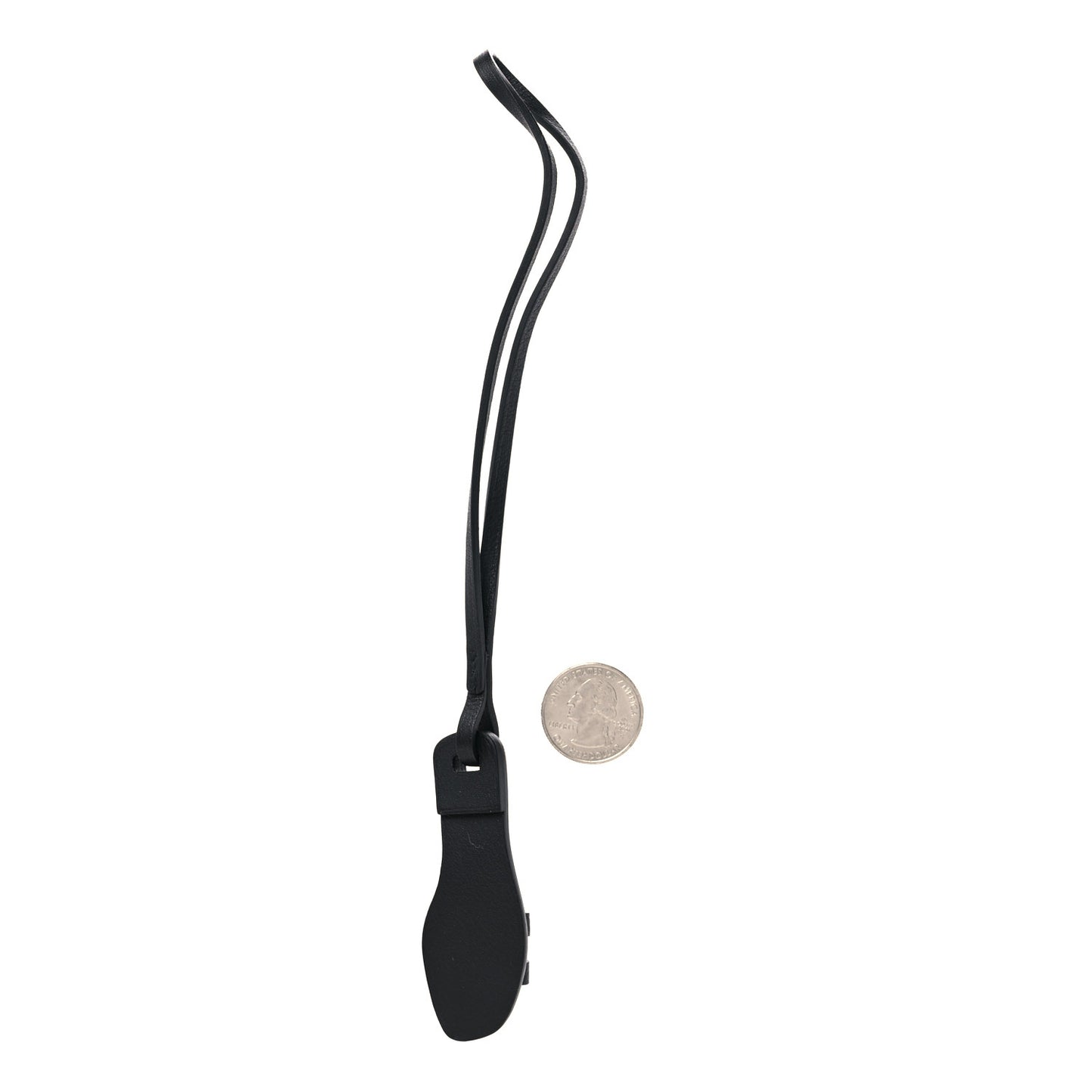 Epsom Butler Calfskin Hunter Monochrome Oran Nano Bag Charm Black