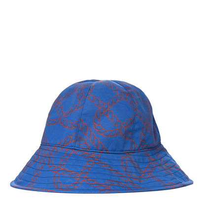 Hermes Toile Technique Cordage Womens Alma Bucket Hat 55 Bleu Zanzibar 3 of 8