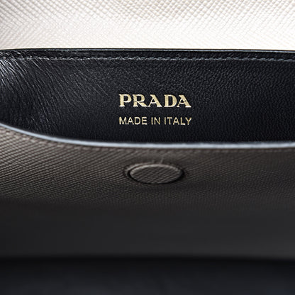 Prada Saffiano Cuir Small Double Bag Pomice 6 of 9