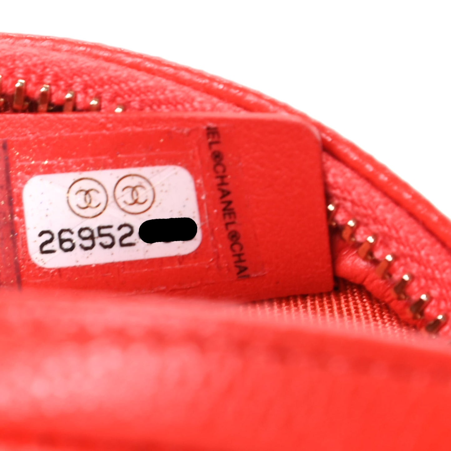 Caviar Quilted Zip Around Classic Coin Purse Red