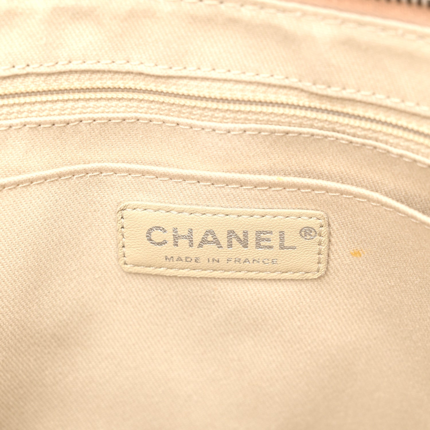 Chanel Grained Vegetal Calfskin Urban Shopping Tote Light Beige 5 of 14