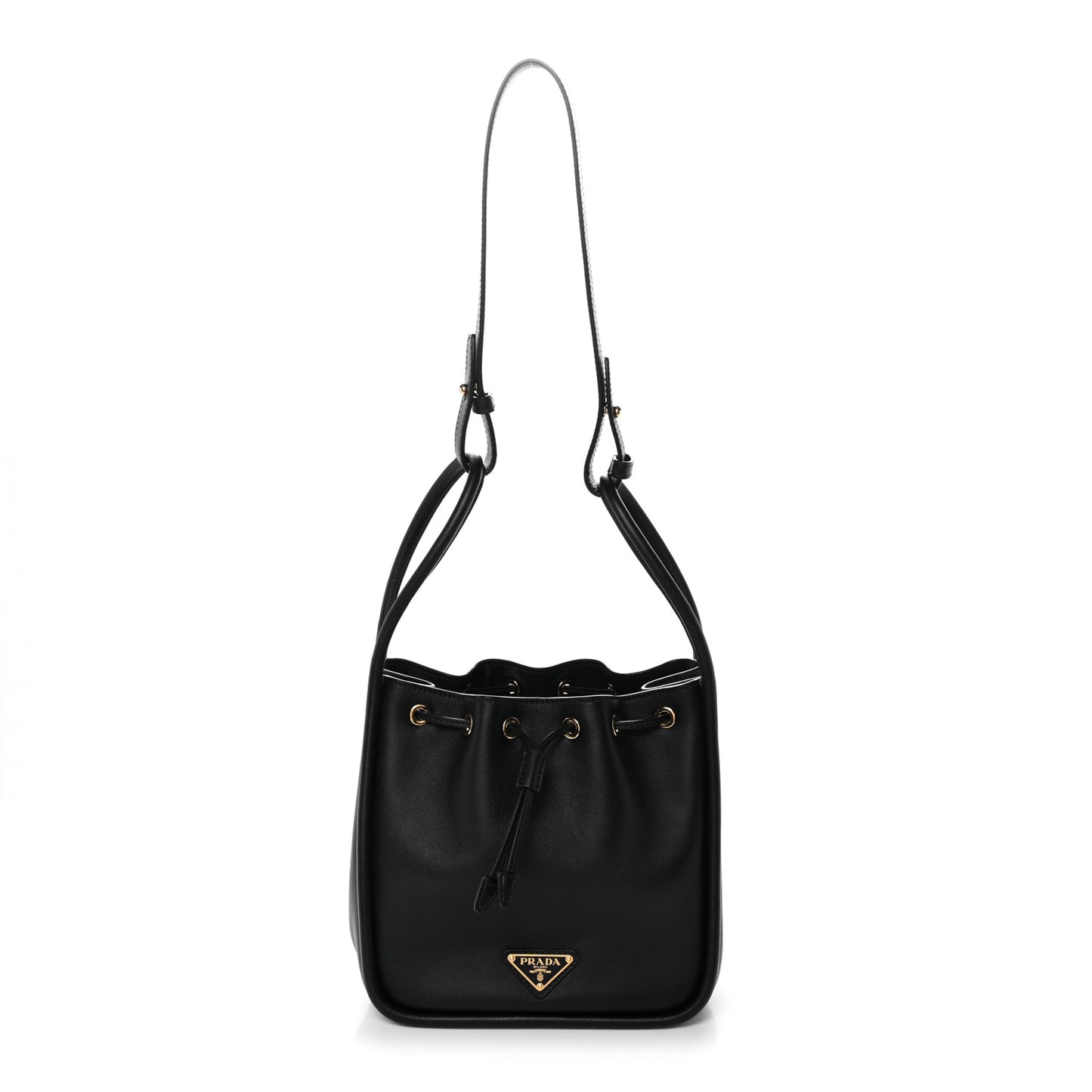 Soft Calfskin Mini Darling Bucket Bag Black