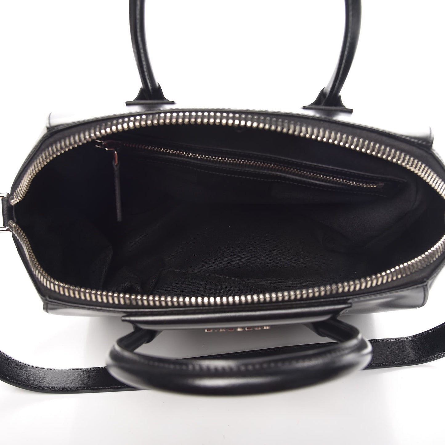 Shiny Lord Calfskin Medium Antigona Black