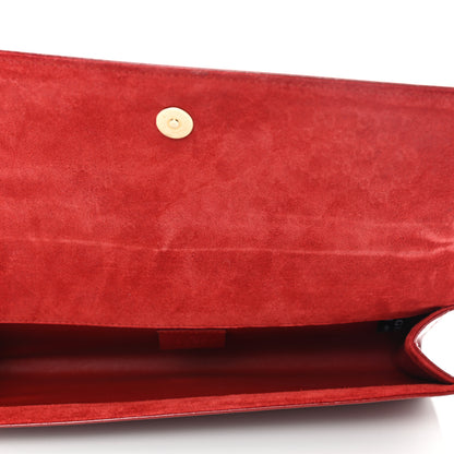 Gucci Patent Microguccissima Small Broadway Clutch Red 5 of 10