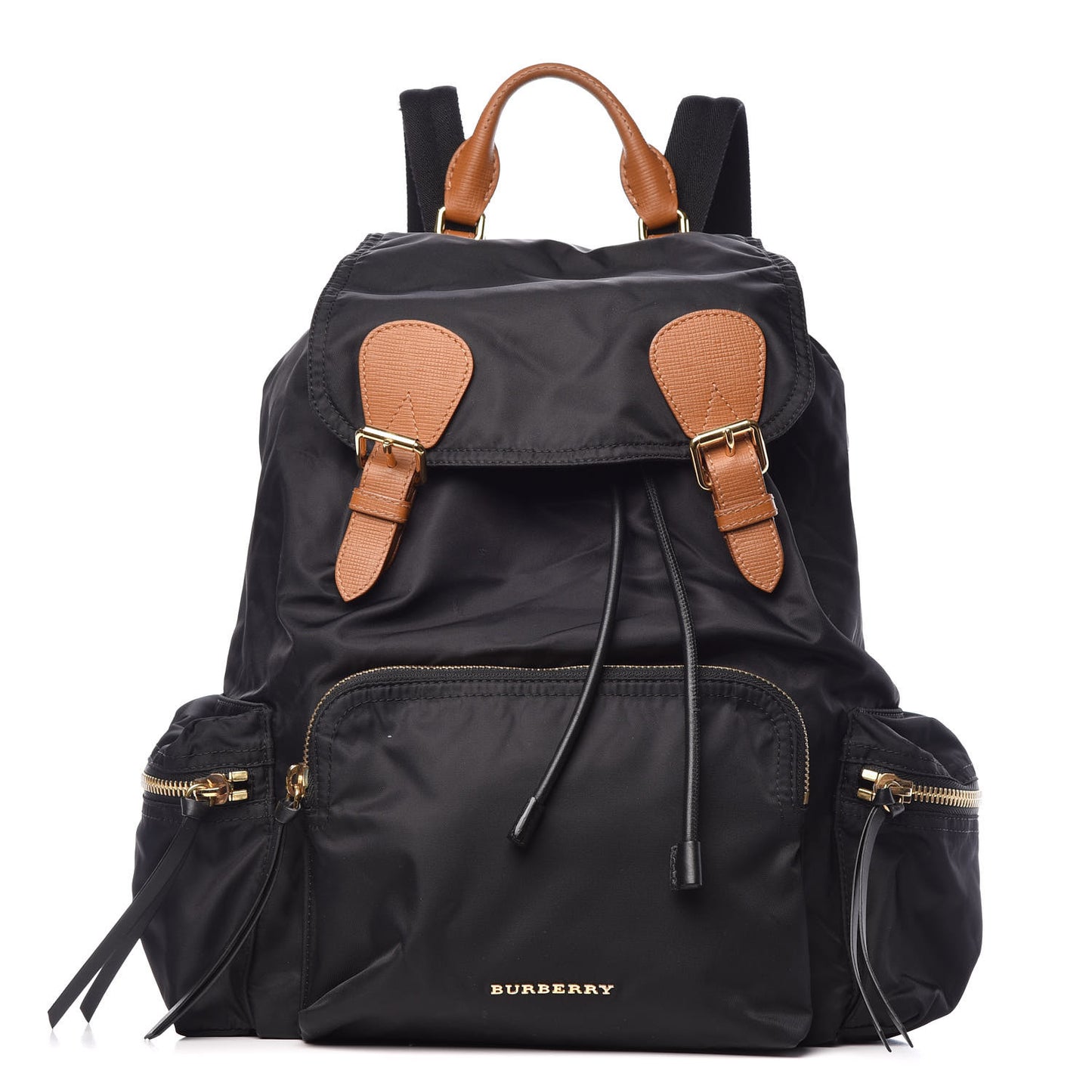 Nylon Large Rucksack Backpack Black