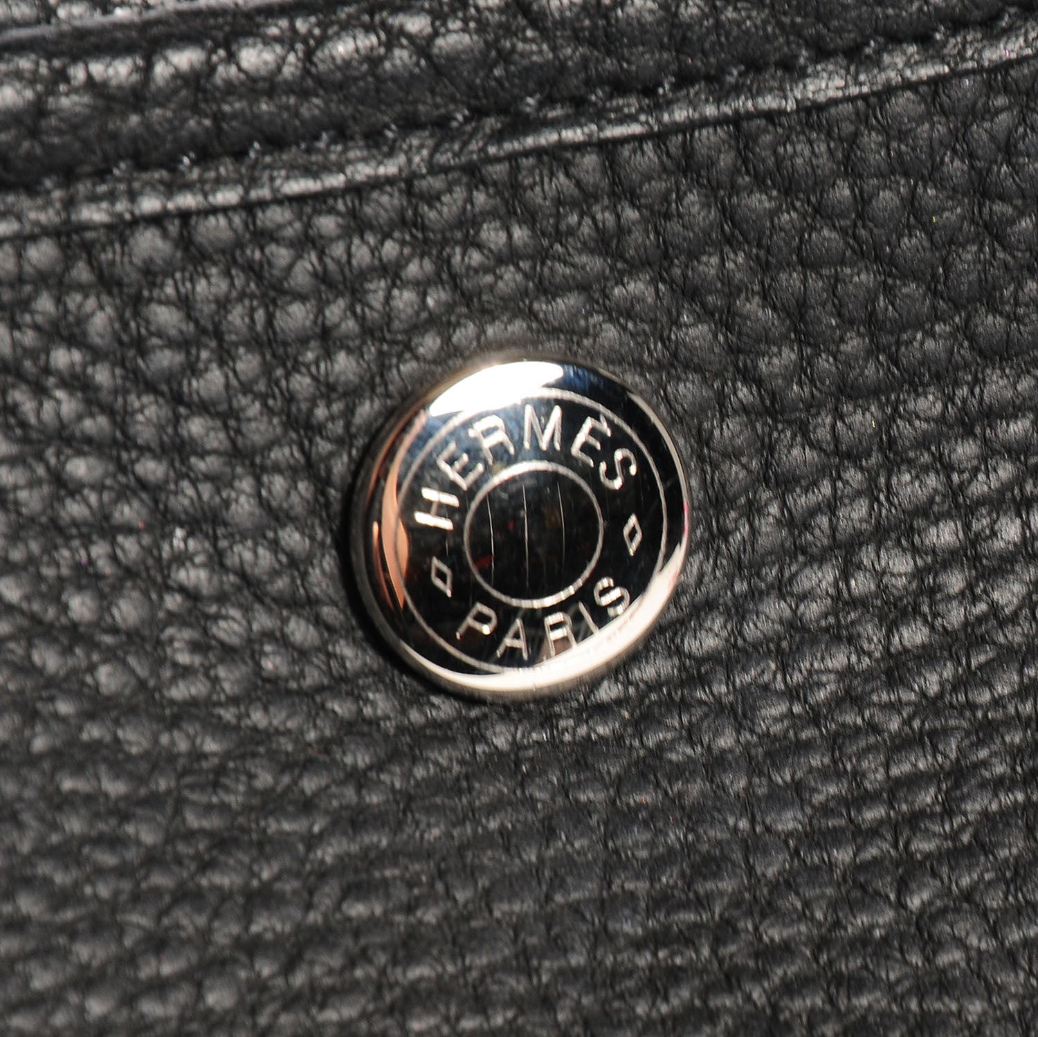 Hermes Fjord Garden Party Tote 36 MM Black 7 of 12
