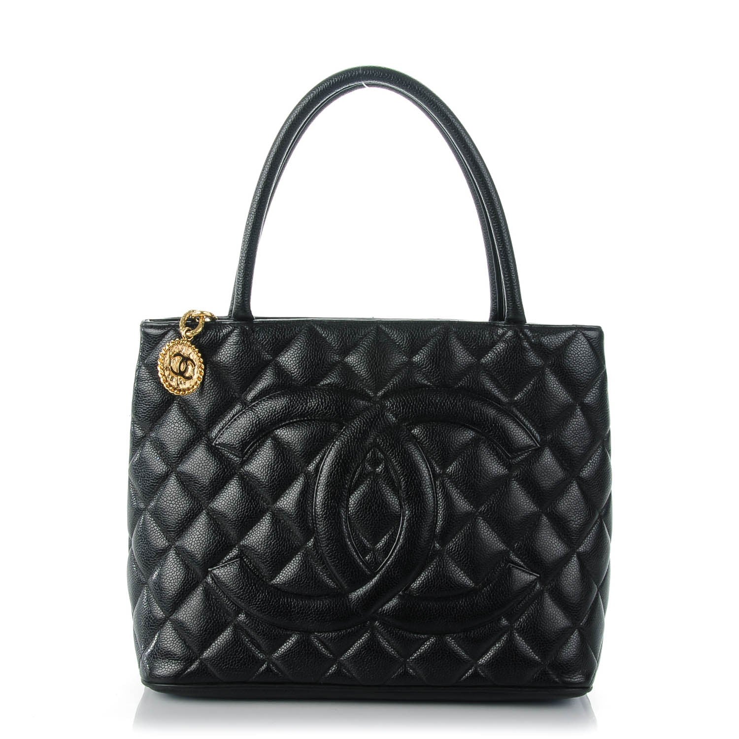 Chanel Caviar Quilted Medallion Tote Black 1 of 8