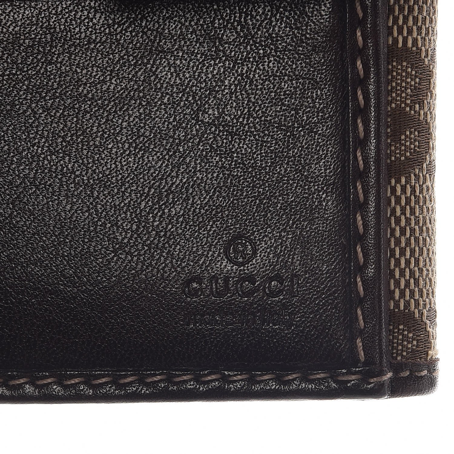 Gucci Monogram New Britt French Wallet Dark Brown 7 of 8
