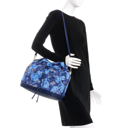 Louis Vuitton Nylon Monogram Ikat Noefull MM Grand Blue 2 of 8