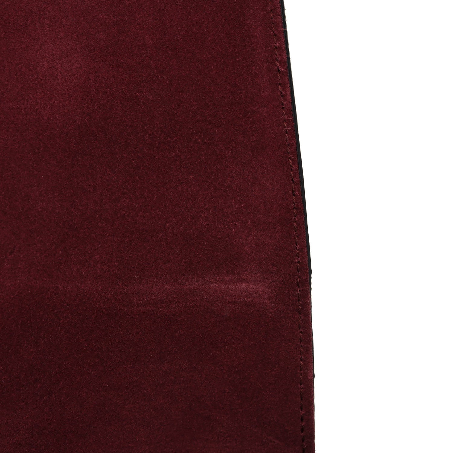 Gucci Suede Medium Arli Flap Shoulder Bag Vintage Bordeaux 11 of 12