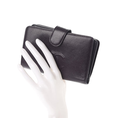 Chanel Caviar Timeless CC Zipped Pocket Wallet Dark Purple 2 of 9