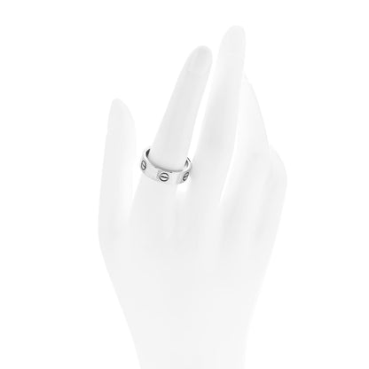 Cartier 18K White Gold 6mm LOVE Ring 58 8.25 2 of 4