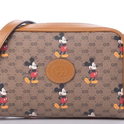 Gucci X DISNEY Mini Vintage GG Supreme Monogram Mickey Mouse Shoulder Bag Beige Vintage Sun Oil 8 of 11