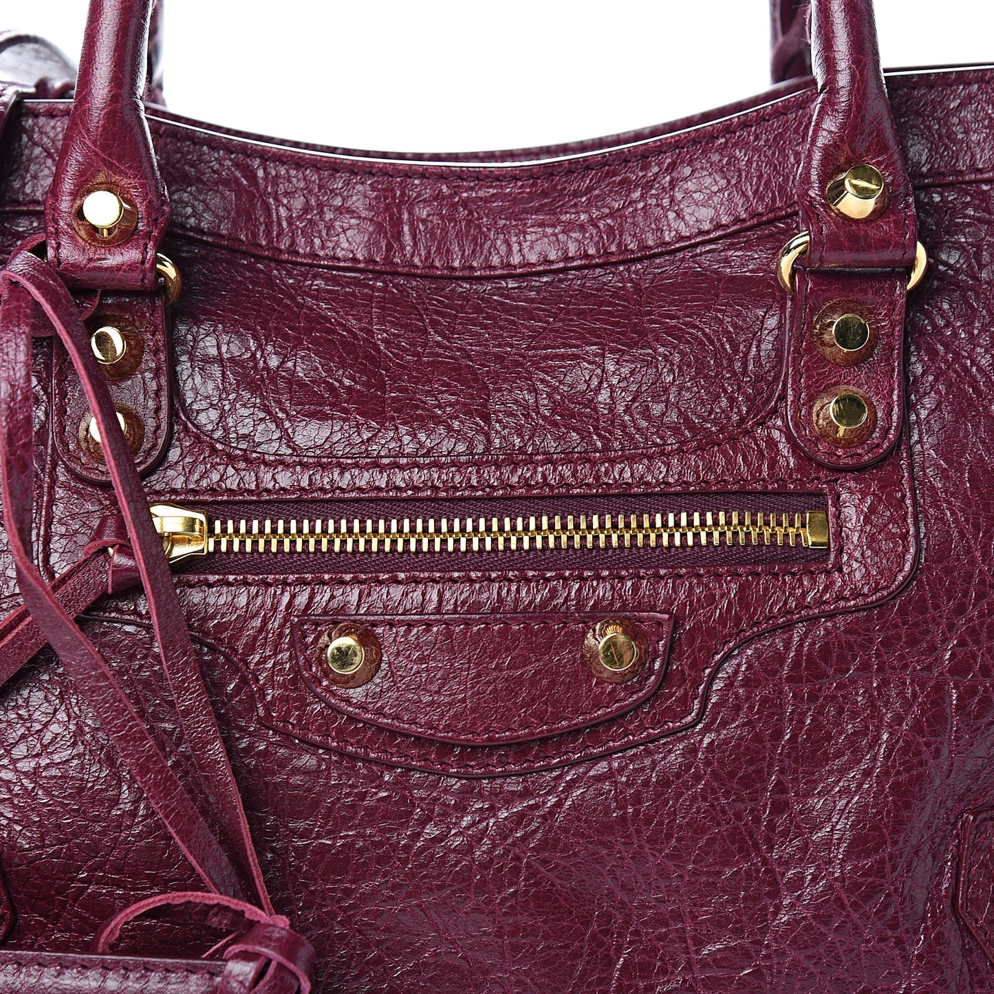 Agneau Classic Gold Hardware S City Violet Prune