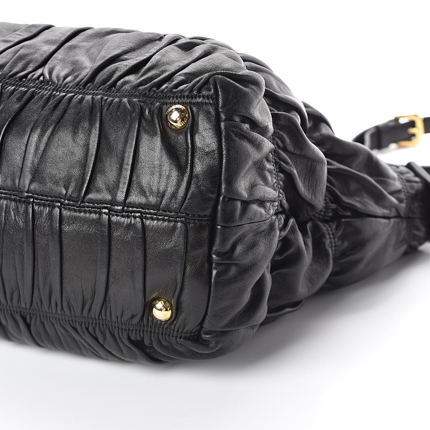 Nappa Gaufre Tote Black