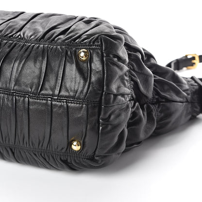 Prada Nappa Gaufre Tote Black 9 of 9