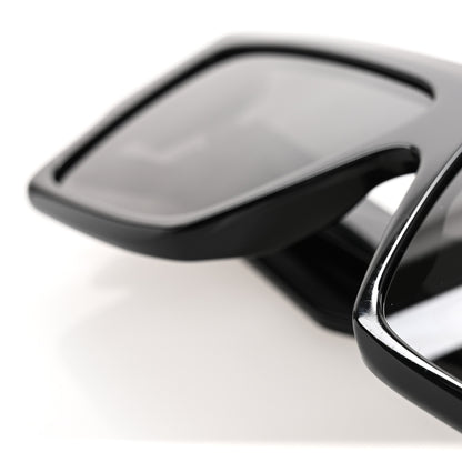 Celine Acetate Flat Top Rectangular Sunglasses CL400921 Black 7 of 8