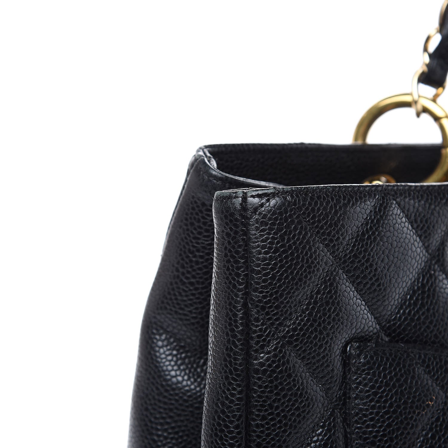 Chanel Caviar Quilted Grand Shopping Tote GST Black 14 of 17