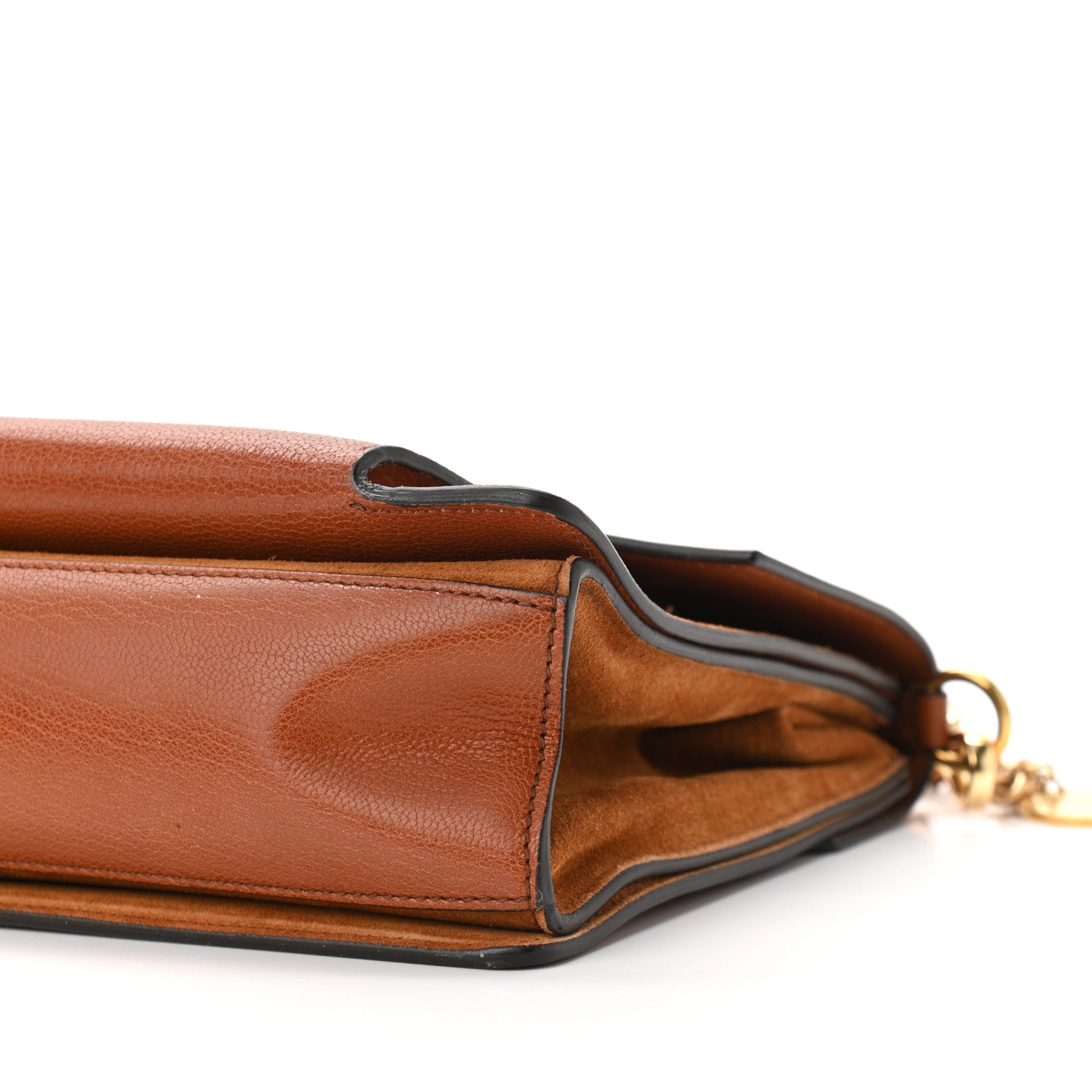 Givenchy Goatskin Suede Medium GV3 Shoulder Bag Chestnut 12 of 12