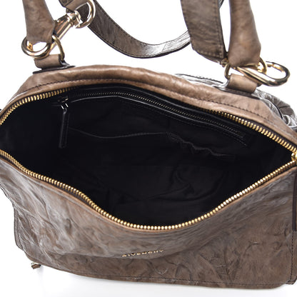 Givenchy Tumbled Sheepskin Large Pandora Charcoal 6 of 10