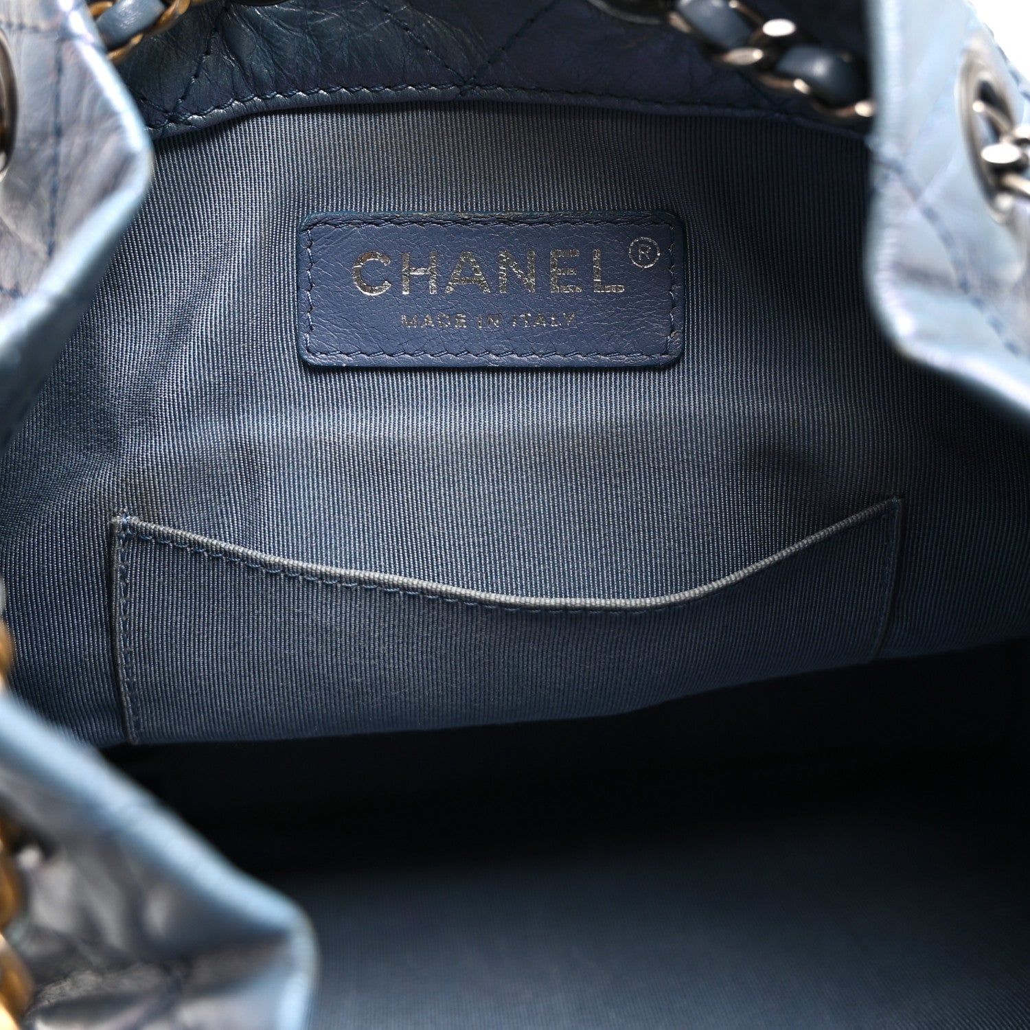Chanel Iridescent Lambskin Calfskin Quilted Gabrielle Backpack Light Purple 6 of 10