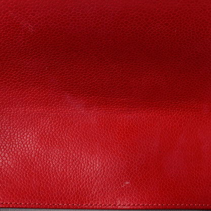 Chanel Caviar Quilted Medium Boy Flap Red 10 of 10