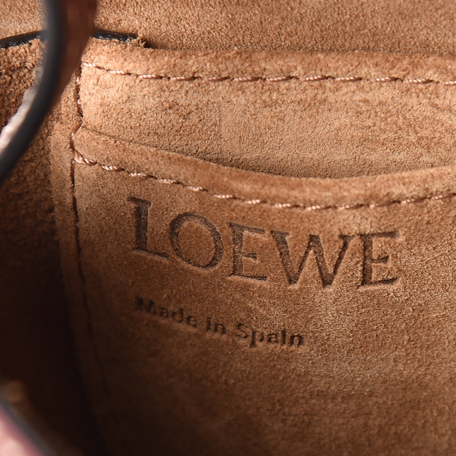 Loewe Calfskin Mini Gate Crossbody Bag Wine 6 of 9