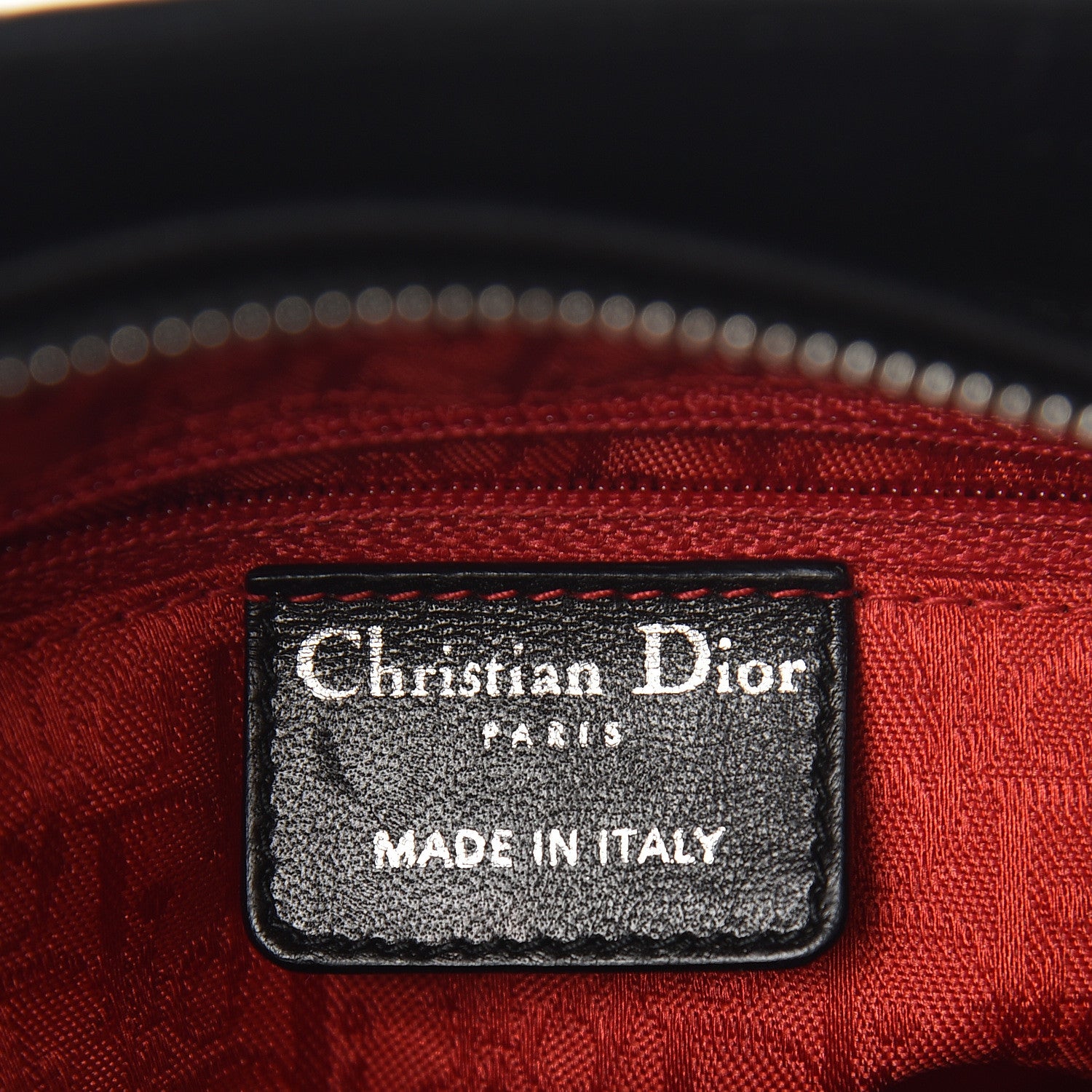 Christian Dior Lambskin Cannage Medium Lady Dior Black 6 of 15