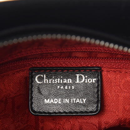 Christian Dior Lambskin Cannage Medium Lady Dior Black 6 of 15