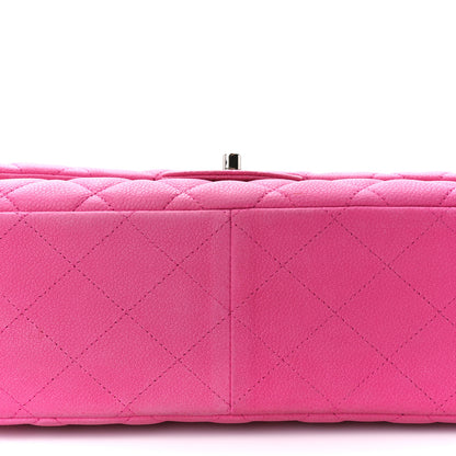 Chanel Iridescent Caviar Quilted Jumbo Double Flap Pink 16 of 16