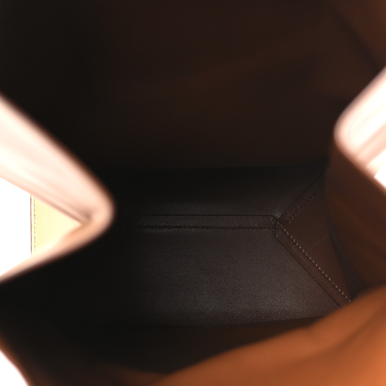 Saint Laurent Calfskin Monogram Deli Paper Bag Vintage Beige 5 of 10