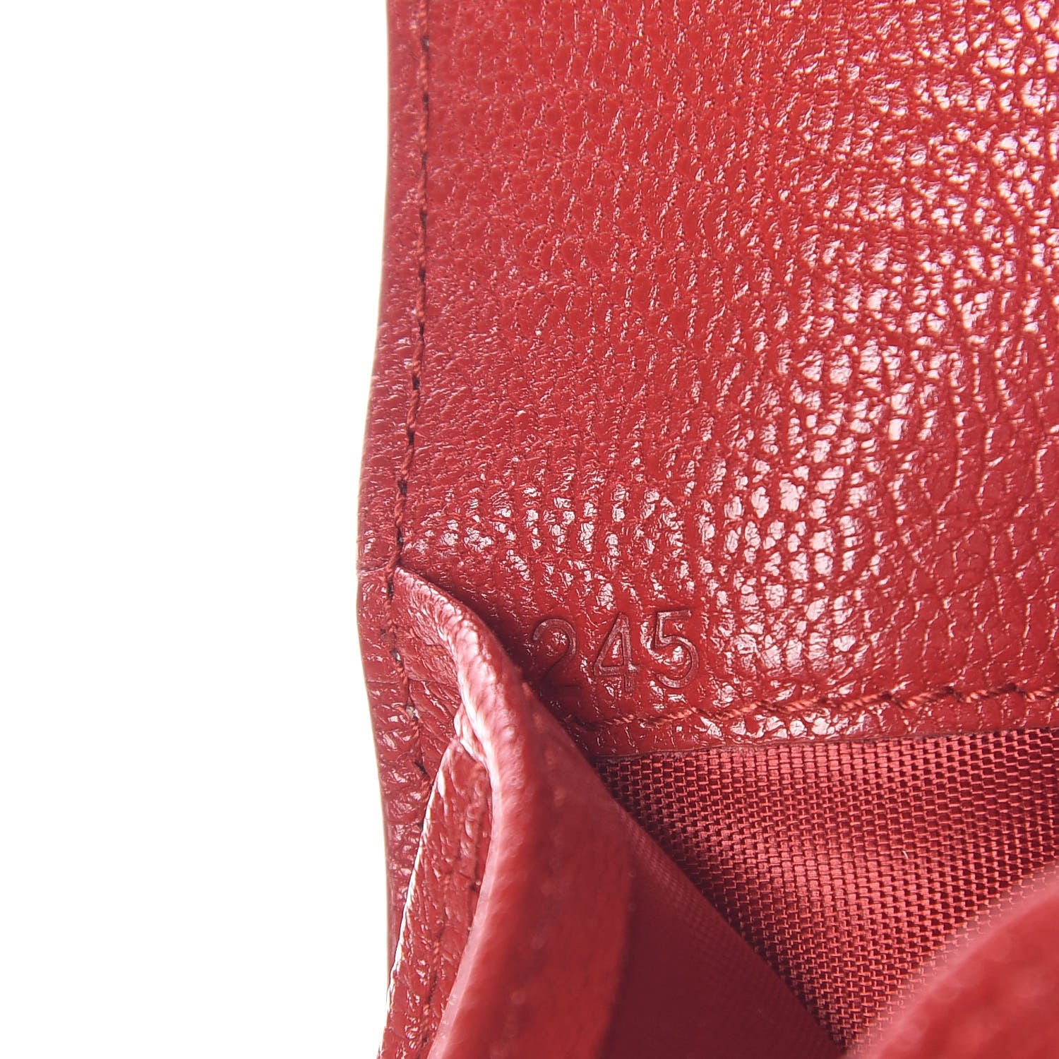 Miu Miu Goatskin Madras Love Compact Wallet Orchidea 7 of 8