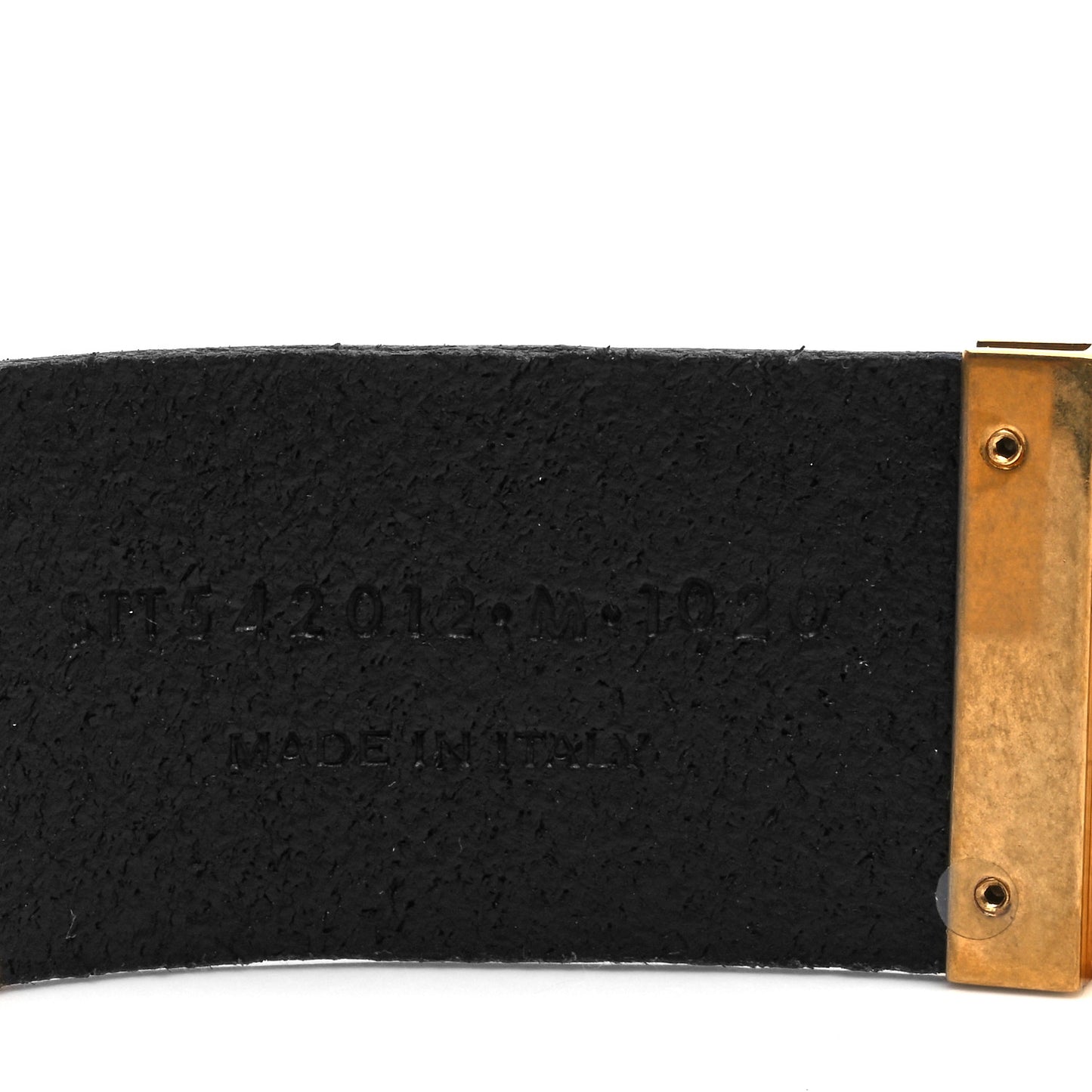 Calfskin ID Cuff Bracelet M Black