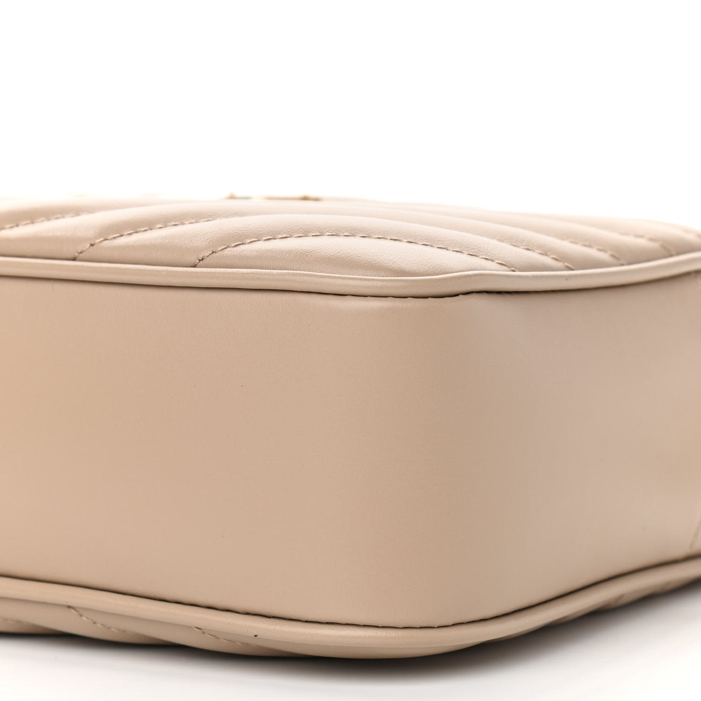 Calfskin Matelasse Monogram Lou Camera Bag Dark Beige