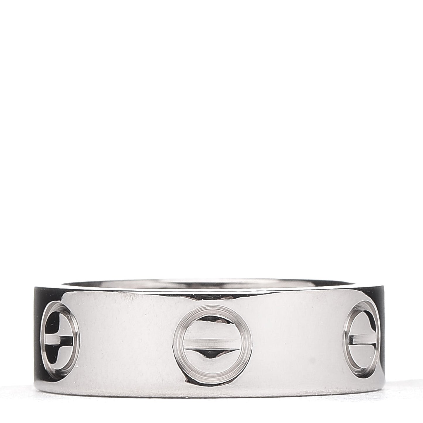 18K White Gold 5.5mm LOVE Ring 48 4.5