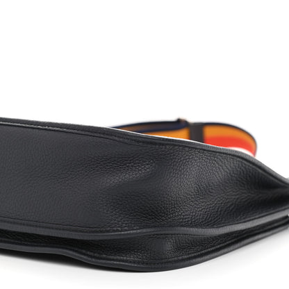 Hermes Taurillon Clemence Amazone Evelyne III GM Bleu Nuit 10 of 11
