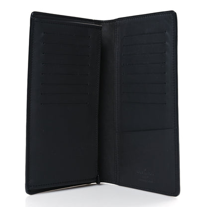 Louis Vuitton Calfskin Monogram Shadow Brazza Wallet Black 5 of 6
