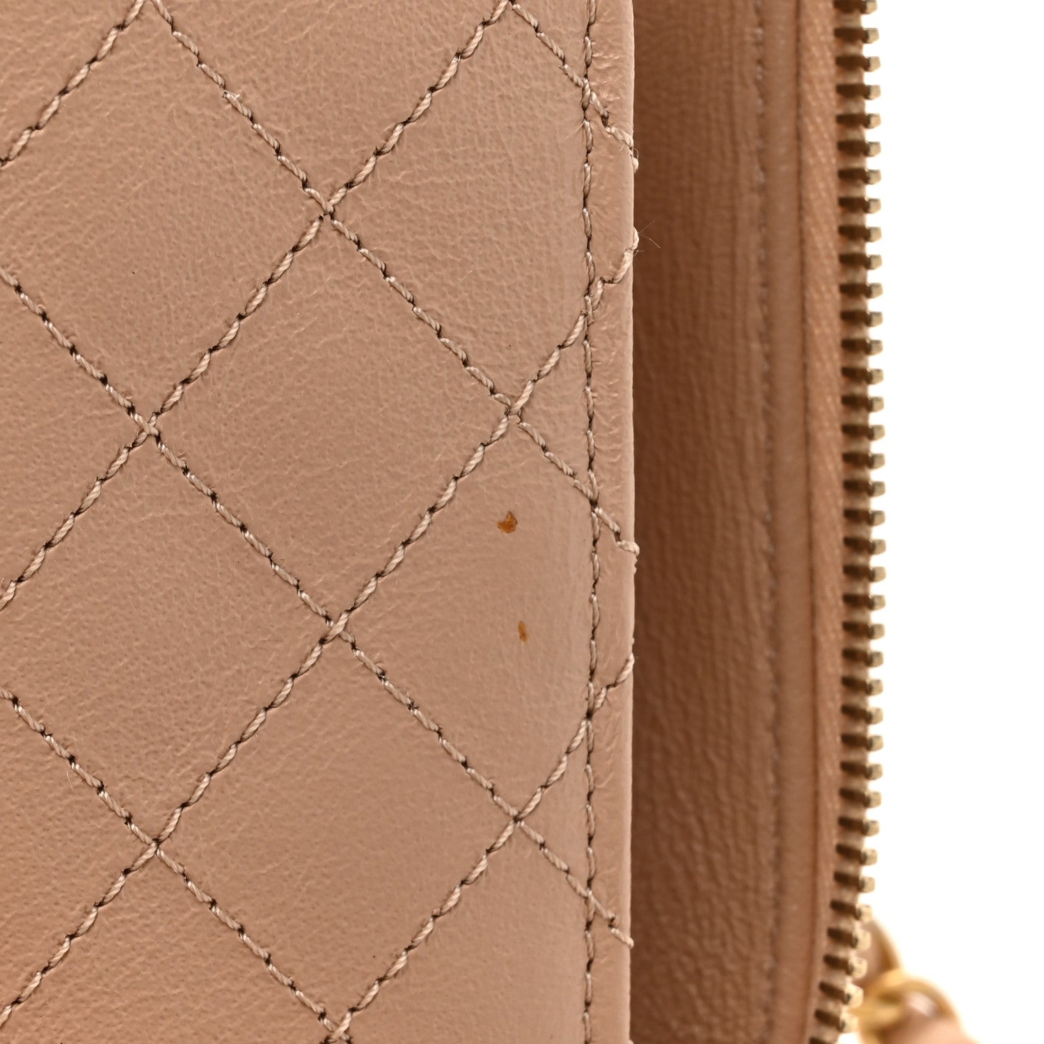 Chanel Caviar Quilted Large CC Filigree Vanity Case Beige 13 of 19