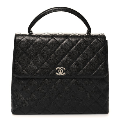 Chanel Caviar Quilted Jumbo Kelly Flap Black 1 of 12