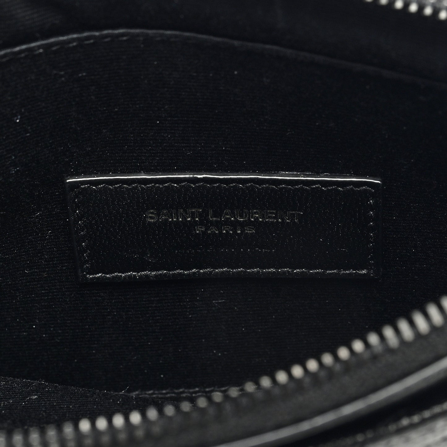 Grain De Poudre Chevron Monogram Bill Pouch Black