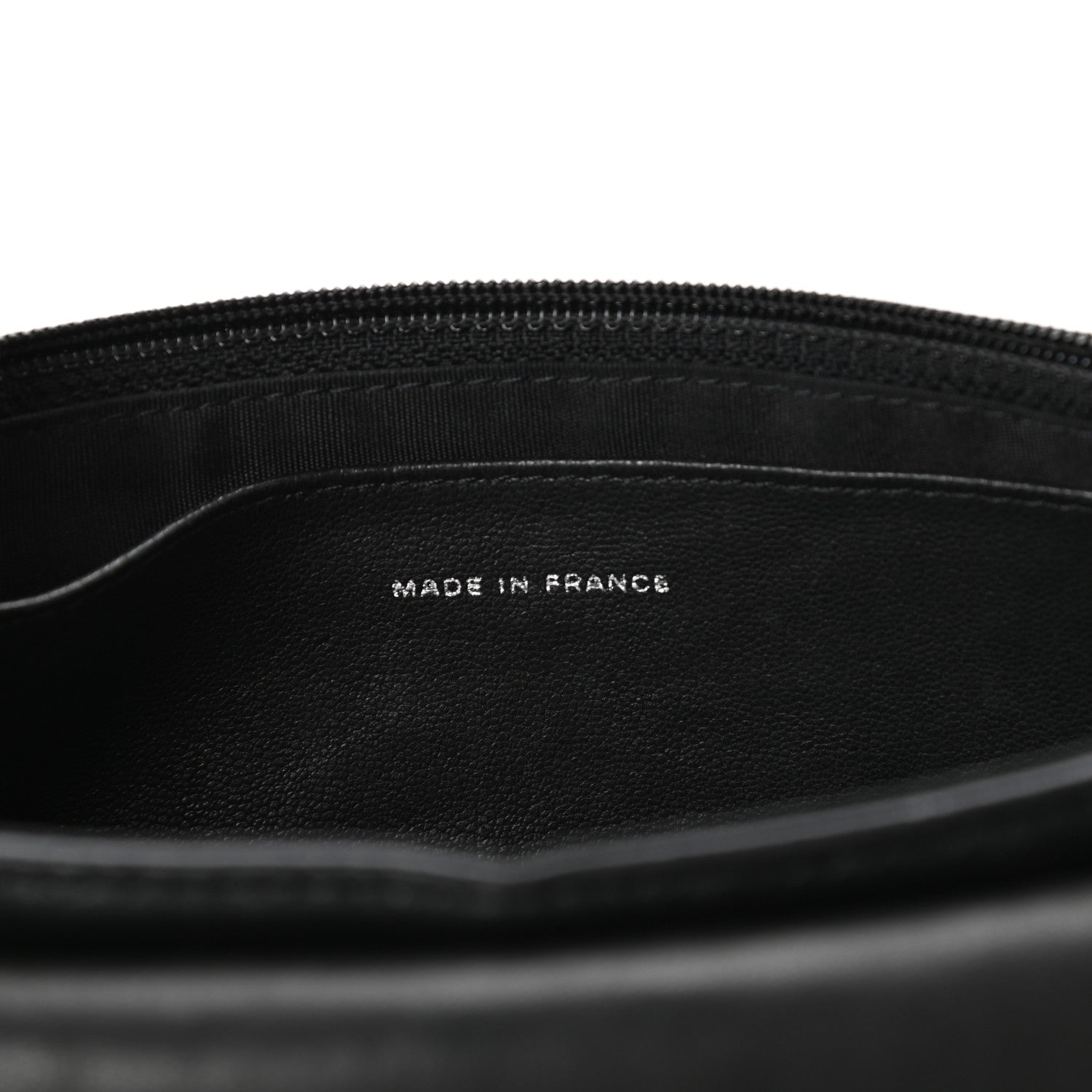 Chanel Lambskin Half Moon Wallet On Chain WOC Black 7 of 11