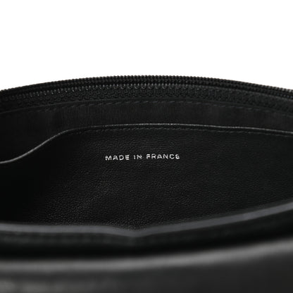 Chanel Lambskin Half Moon Wallet On Chain WOC Black 7 of 11