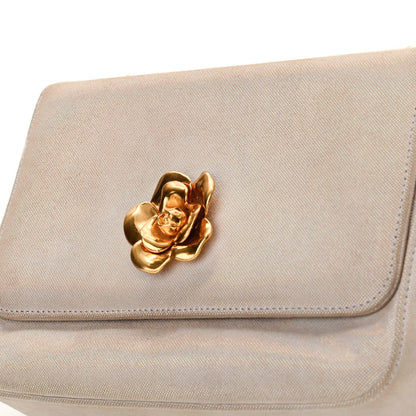 Chanel Iridescent Canvas Mini Camellia Flap Light Purple 17 of 18