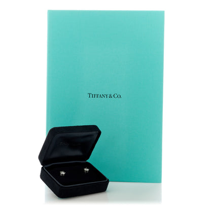 Tiffany Platinum Diamond 1.62ctw Solitaire Earrings 5 of 5