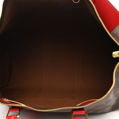 Louis Vuitton Calfskin Monogram Keepall Bandouliere 50 Coquelicot 5 of 12