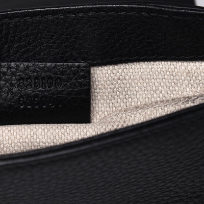 Gucci Pebbled Calfskin Small Soho Flap Crossbody Black 7 of 15