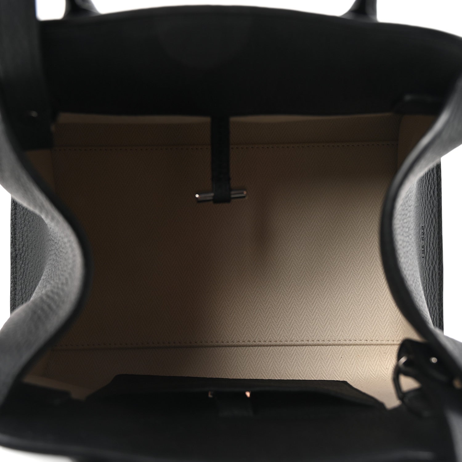 The Row Matte Grained Calfskin Soft Margaux 10 Bag Black 5 of 9