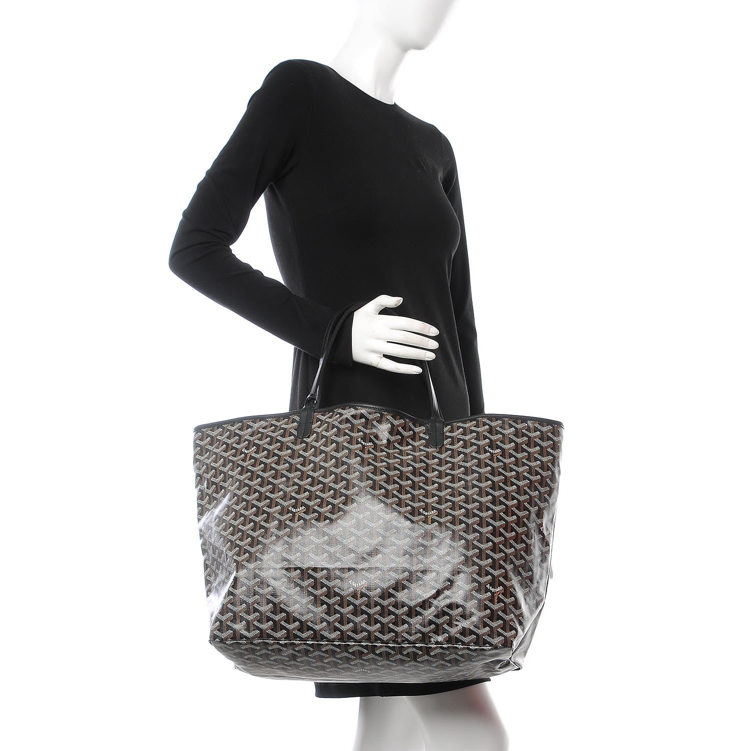 Goyard Goyardine Saint Louis GM Black 2 of 8
