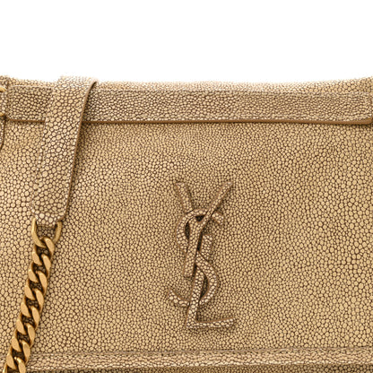 Saint Laurent Stingray Embossed Monogram Medium Niki Chain Satchel Beige 8 of 12